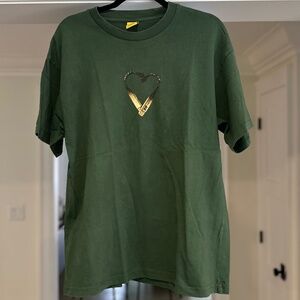 Men's GOLF WANG Green Matchstick Heart T-shirt - Size XL
